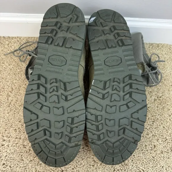 Corcoran Military Boots Mens 13 EE Sage Green 8700 Steel Toe Vibram Sole USA