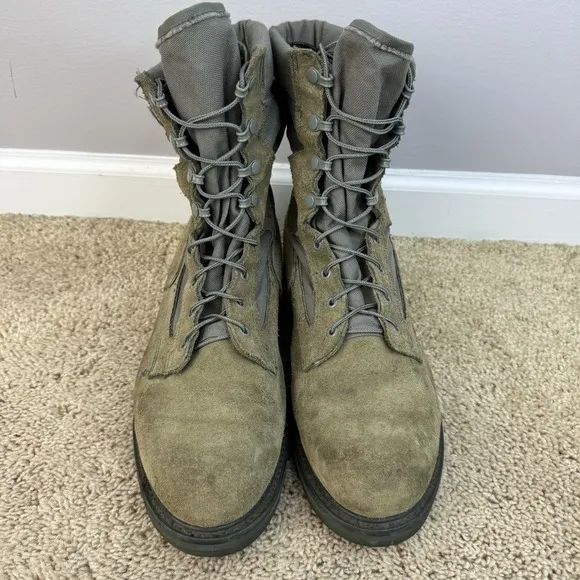 Corcoran Military Boots Mens 13 EE Sage Green 8700 Steel Toe Vibram Sole USA