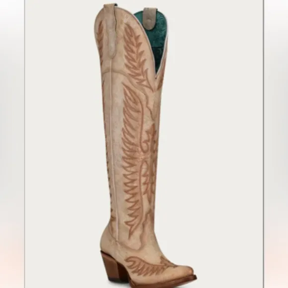 CORRAL BOOTS A4212 - SLEEK BONE COLOREDTALL TOP