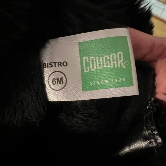 COUGAR CANADA WOMENS TALL FUR BOOTS SIZE 6 NEW