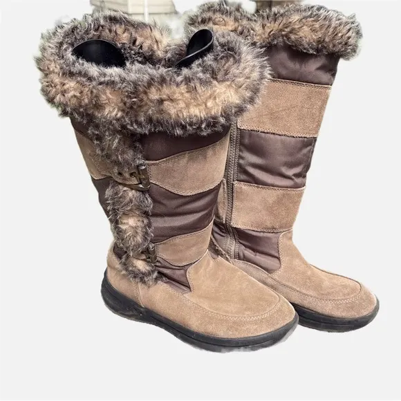 Cougar Tamarack Water Resistant Faux Fur Tall Winter Boots Size 8