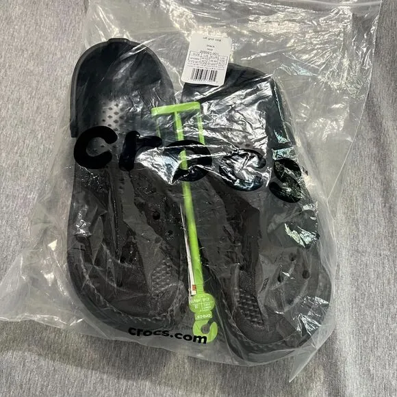 Crocs Unisex Off Grid Clog - Black M 10 W 12 Streetwear Comfort Shoes