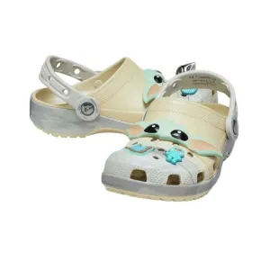 Crocs Classic Grogu 209494-2Y2 Clogs Kids Bone White Slip On Comfort Shoes FD633
