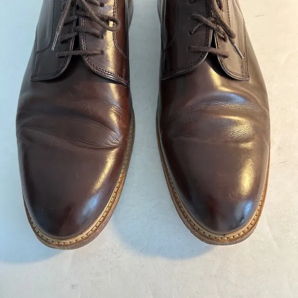 Crosby Square Leather Dress Shoes Oxford Lace Up Brown Classic Size 12 Career