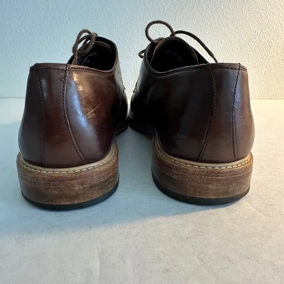 Crosby Square Leather Dress Shoes Oxford Lace Up Brown Classic Size 12 Career