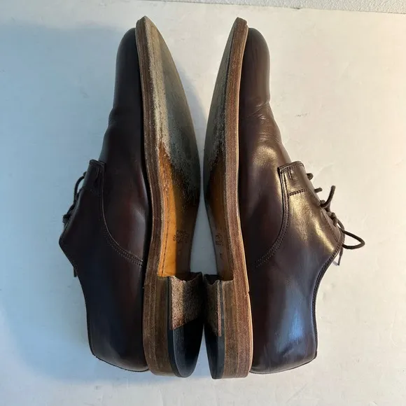 Crosby Square Leather Dress Shoes Oxford Lace Up Brown Classic Size 12 Career