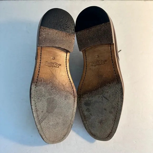 Crosby Square Leather Dress Shoes Oxford Lace Up Brown Classic Size 12 Career
