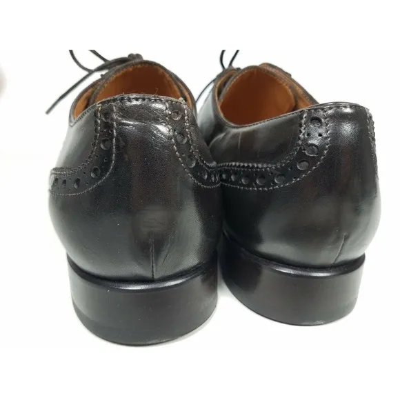 Curatore Italy mens Oxford shoes Wingtip brogue brown Leather lace up Sz 12 45