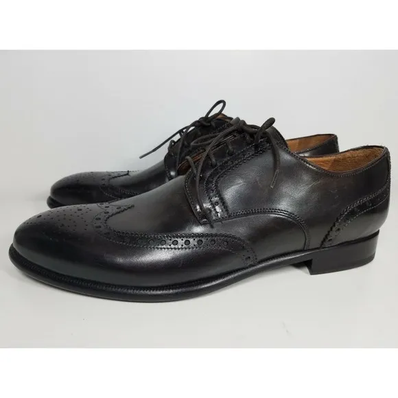 Curatore Italy mens Oxford shoes Wingtip brogue brown Leather lace up Sz 12 45