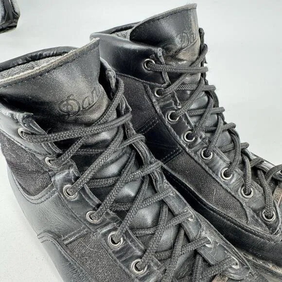 Danner boots mens 7.5 black leather gore-tex patrol military combat tactical