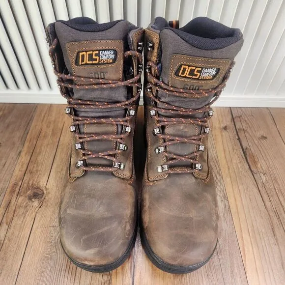 Danner Crafter 8&quot; 12447 Men 8EE Brown Insulated Waterproof Safety Toe Work Boots
