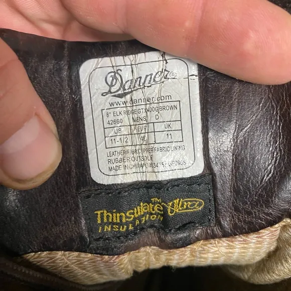 Danner Elk Ridge GTX 400G Brown Leather Hunting Boots - Men’s Size 11.5 D