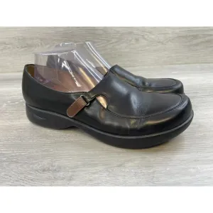 Dansko Darcy 6406020200 Women's 11.5 Black Leather Slip-On Mary Jane Loafer Shoe