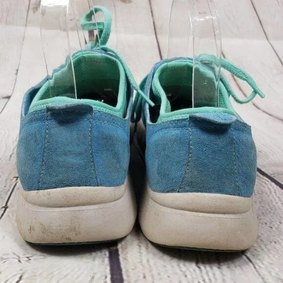 DANSKO Elise Light Blue Suede Comfort Sneakers Shoes 39