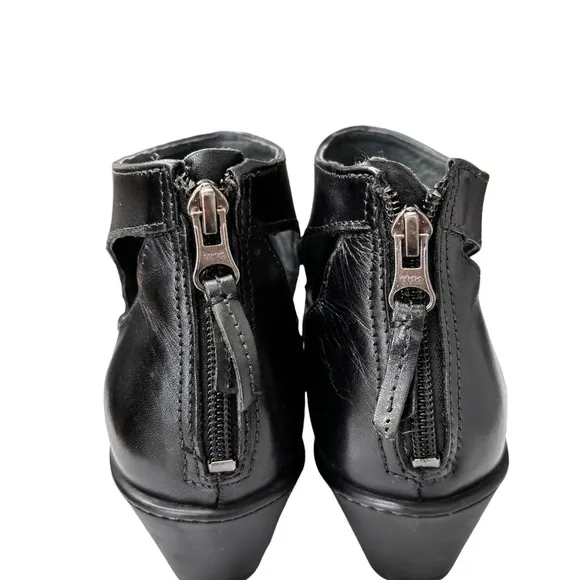 Dansko EU 38 7.5 8 Bonita Black Leather Heeled Zip Ankle Booties Shoes Comfort