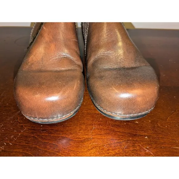 Dansko Sienna 9807780200 Brown Leather Clogs Shoes Women's Size 41 US 10-10.5