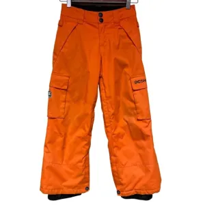 DC Shoes 10K Youth Blaze Orange Snowboard Snow Ski Pants Kid's Size 8 Small