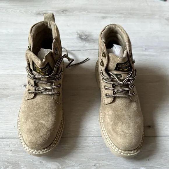 Decarsdz Men’s Classic Tactical Military Boot Men’s Tan Size 7.5 NEW Without Box