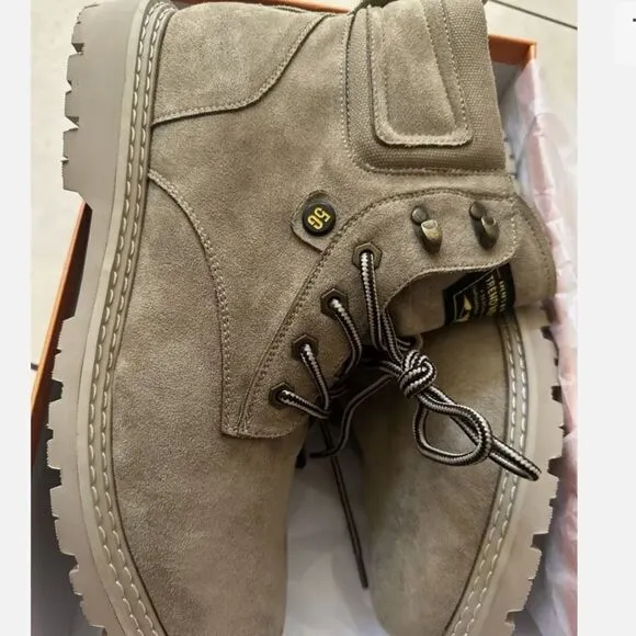 Decarsdz Men’s Classic Tactical Military Boot Men’s Tan Size 7.5 NEW Without Box
