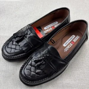 Deer Stags Mens Blair Herman Kiltie Tassel Comfort Loafer Black Size 10