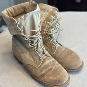 Desert Military warm weather combat boots 10 XW