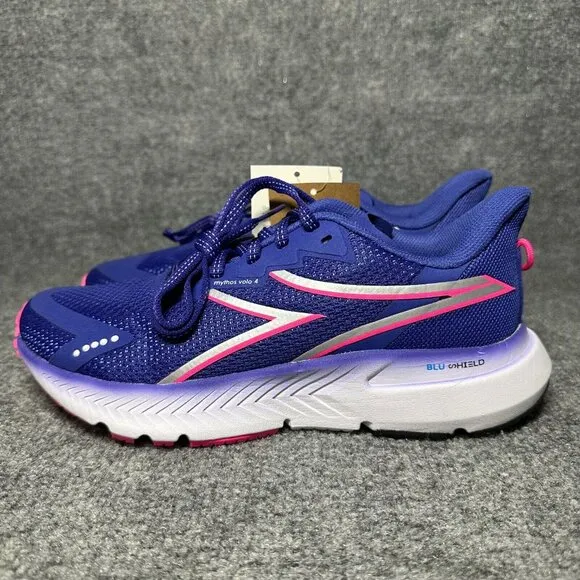 Diadora Mythos Blushield Volo 4 Blue Womens Size 6.5 Athletic Shoes Sneakers