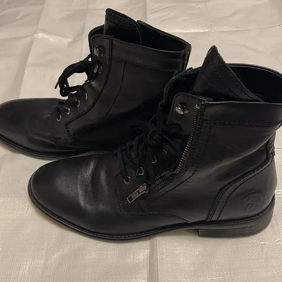 Diesel Black Military style Boots