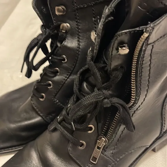 Diesel Black Military style Boots