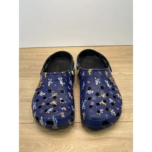 Disney Crocs Size 12 50th Anniversary Shoes Clogs‎ Comfort Slip On