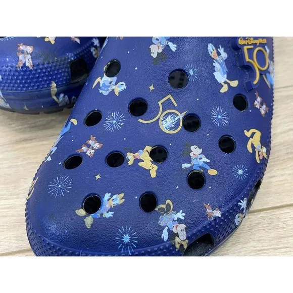Disney Crocs Size 12 50th Anniversary Shoes Clogs‎ Comfort Slip On