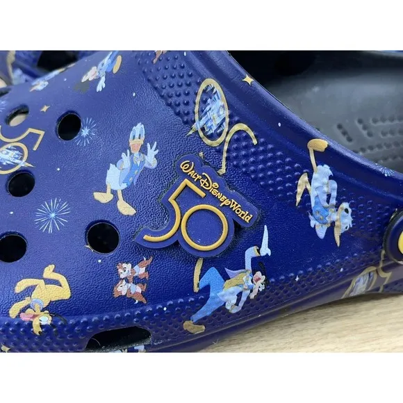 Disney Crocs Size 12 50th Anniversary Shoes Clogs‎ Comfort Slip On