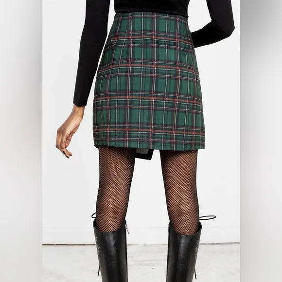 Disturbia Brigid Short Kilt Skirt Size US 4 / UK 8
