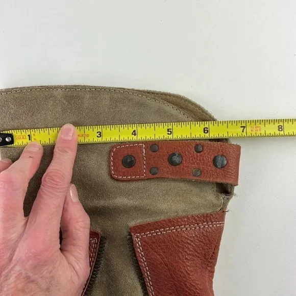 DKODE  TwoTone Leather Tall Boots