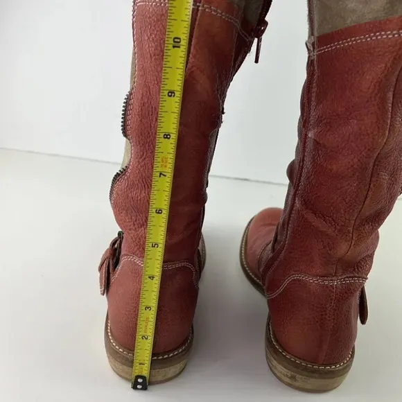 DKODE  TwoTone Leather Tall Boots