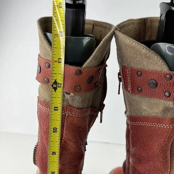 DKODE  TwoTone Leather Tall Boots