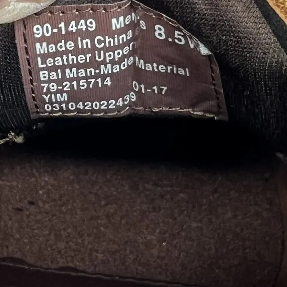 Dockers Castaway Boat Shoe Men's Size 8.5 Warm Brown Leather Raw Hide Shoestring