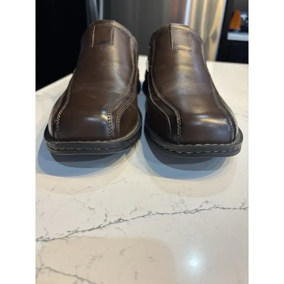 Dockers Mens Brown Leather Dress Loafer Shoes Mens Sz 9.5 Comfort 90-29033