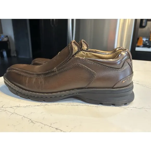 Dockers Mens Brown Leather Dress Loafer Shoes Mens Sz 9.5 Comfort 90-29033