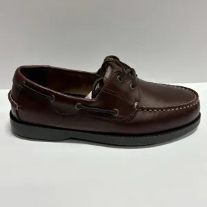 Dockers Men’s Castaway Boat Shoes Raisin Leather, Size 10.5 Wide