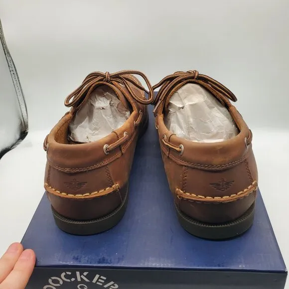 Dockers Men’s Vargas Leather Handsewn Boat Shoe | 11.5 W | NWT