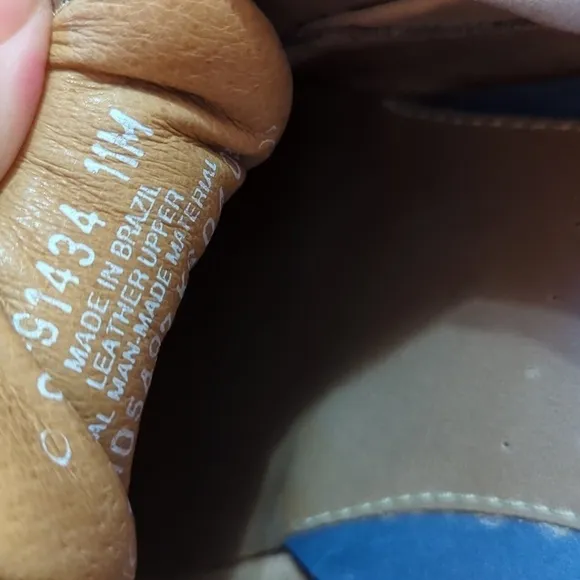 Dockers Men’s Vargas Leather Handsewn Boat Shoe Tan/Stone sz 11M