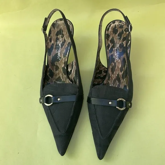 Dolce &amp; Gabbana canvas/leather shoes