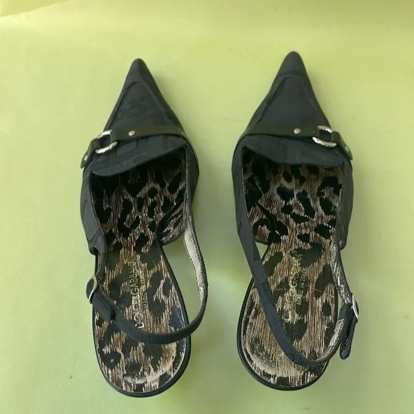 Dolce &amp; Gabbana canvas/leather shoes