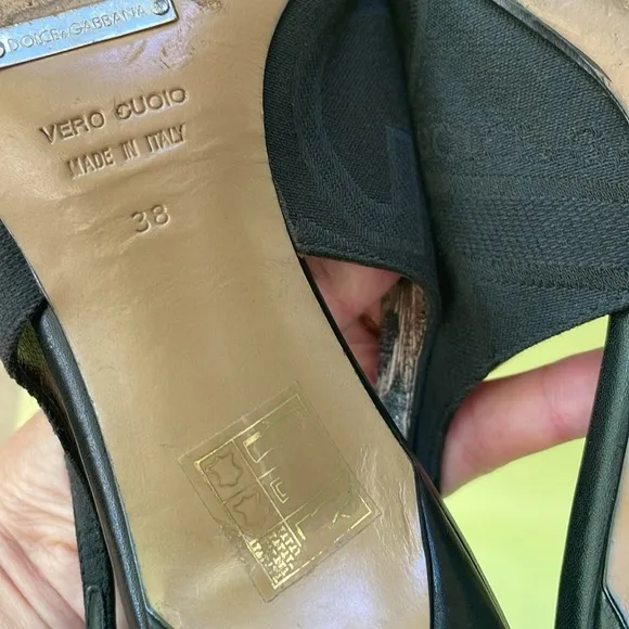 Dolce &amp; Gabbana canvas/leather shoes