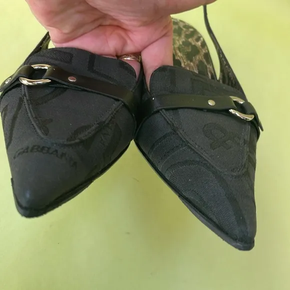 Dolce &amp; Gabbana canvas/leather shoes