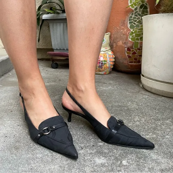 Dolce &amp; Gabbana canvas/leather shoes