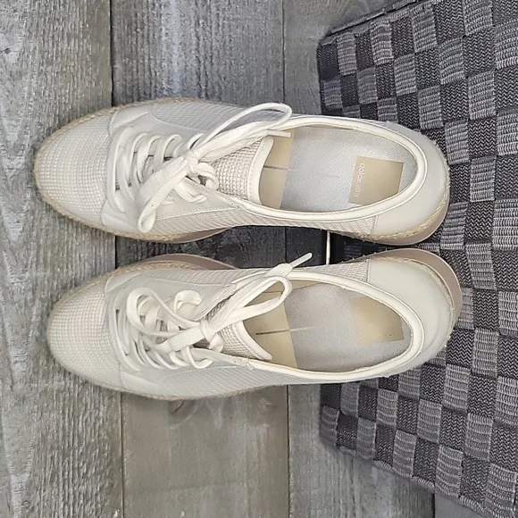 Dolce Vita Women's Telah Platform Mesh Lace Up Shoes Size 9.5