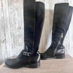 Donald J Pliner Nellie Tall Leather Riding Boots Size 8