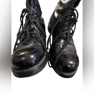 DOUBLE‎ HH men’s size 9.5 Jump Boots 975 Cap Toe Military Paratrooper boots