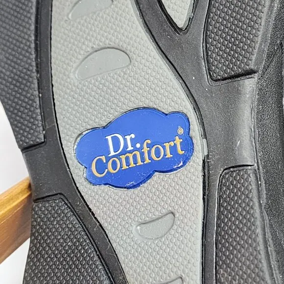 Dr. Comfort Stallion Men's Therapeutic Black Leather Shoes Size 11.5W